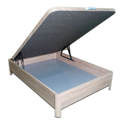 Canapé Ecobox con pata alta con hueco de 4,5 cm